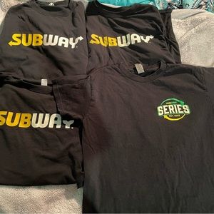Subway restaurant shirts